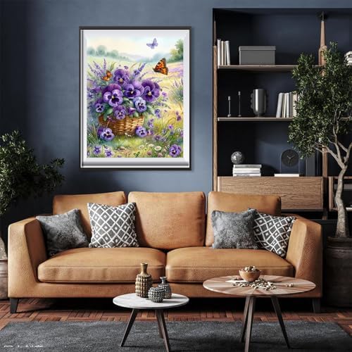xackcme Paint by Numbers for Adults Flowers - Flower Paint by Number on Canvas Without Frame, DIY Floral Oil Painting for Gift Home Wall Decor (16x20 inch) - Image 5