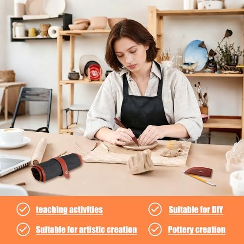 48 Pcs Polymer Clay Carving Tools Set, Pottery Sculpting Tools with Bag - Image 2