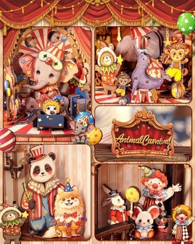 CUTEBEE 3D Wooden Puzzles with Music Box,Miniature House Kit, 413 Pcs - Image 5