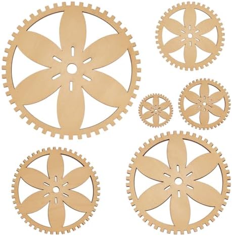 BENECREAT 6 Sizes Poplar Wood Weaving Loom Kit, Round DIY Weaving Loom DIY Weaving Art Tapestry Loom for Hanging Decor Woven Tapestry Knitted Crafts Making, 4.5mm Thick by BENECREAT