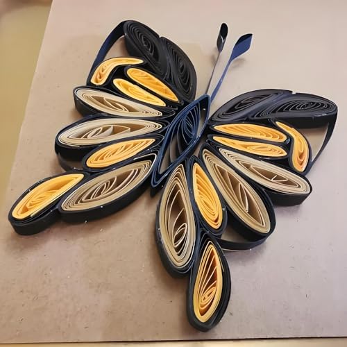 Acoeitl Quilling Paper Strips 240 Strips Black Paper Quilling Set Width 3mm Length 54cm Quilling Supplies DIY Quilling Paper Quilling Art Strip for Crafts (2 Pack) - Image 6