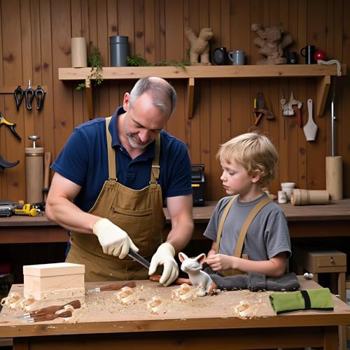 Wood Carving Kit Whittling Kit 26pcs Wood Carving Tools Knife Set with 3 Wood Carving Knives 8 Detail Knives 8 Blocks, Whittling Kit DIY Hobbies for Beginners Adults Kids - Gift for Men Teens - Image 3