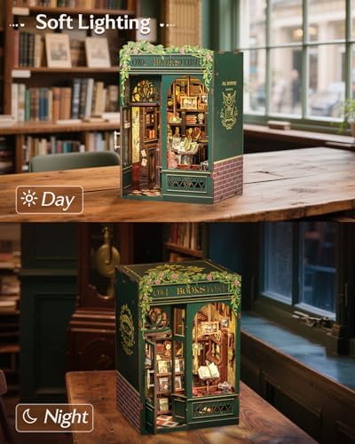 CUTEBEE Book Nook Kit, DIY Miniature House Kits for Adults, Owl Bookstore - Image 5