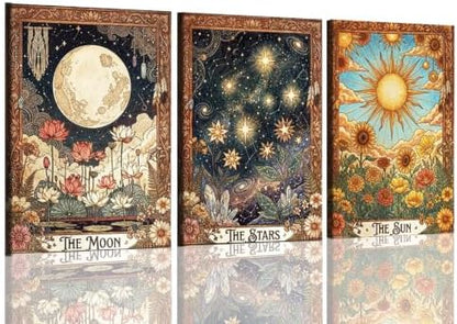 AIBOERL 3 Pack Paint by Numbers Kit for Adults Beginner,Tarot,12X16In by AIBOERL