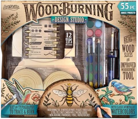 ArtSkills Wood Burning Tool Kit – 55 Piece Complete Woodburning Gift Set by ArtSkills