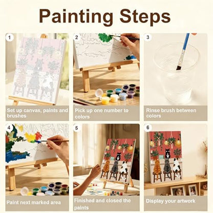 Gemozaic Framed Paint by Numbers Kit for Adults, Funny Cats Shop, 8x12 in - Image 6