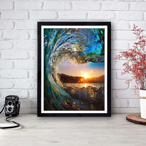 VIGEGU 4 Pack Paint by Numbers Kit for Adults Framed Canvas with Wooden - Image 3