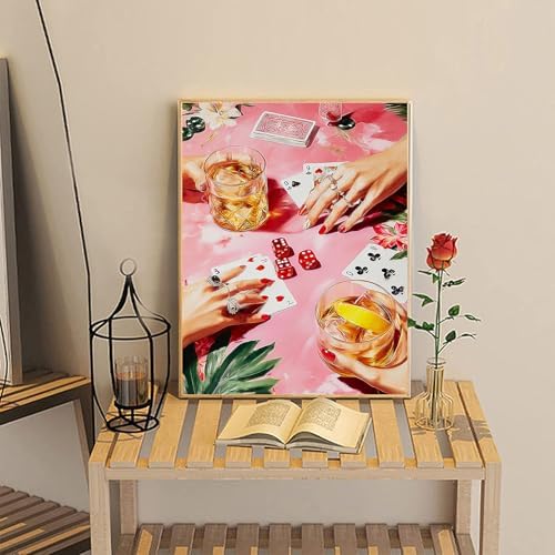 NZNANCHU Paint by Number for Adult,DIY Poker Painting Kits for Adults,Color by Numbers,Card Paint by Number Canvas Crafts Watercolor for Beginners Hoom Decor (Juice) - Image 7