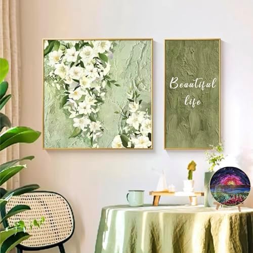 JRYYR Friendship Gifts Beginner Embroidery kit for Adults,Embroidery Kits for Beginners DIY Cross Stitch with Patterns and Instructions (The Beauty of The Evening) - Image 4