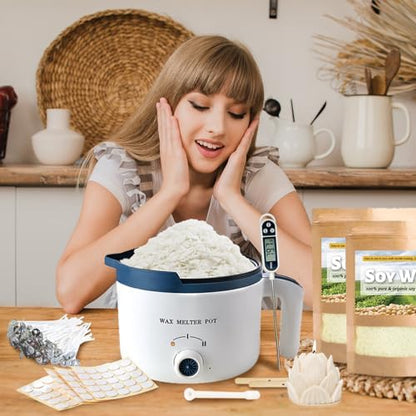 3lbs Soy Wax Melt Making Kit with Electric Wax Melting Pot - Image 7