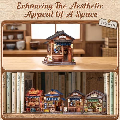 Cutefun DIY Miniature House Kit, 103 Pcs 3D Wooden Puzzle Tiny House - Image 5