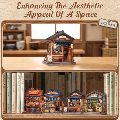 Cutefun DIY Miniature House Kit, 103 Pcs 3D Wooden Puzzle Tiny House - Image 5