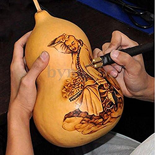 Wood Burning Kit Pyrography Machine 110V 60W Pyrography Wood Burner Detailer Woodburning Tool Set 20 Tips Two Pens Dual Port Pointer Display - Image 7