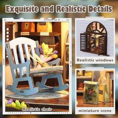 DIY Miniature House Kit, Mini House Building kit for Adults, Garden - Image 4