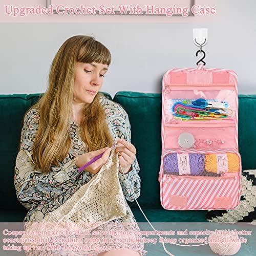 Coopay 63 Pcs Crochet Kit for Beginners, All-in-One Crochet Starter Kits - Image 2