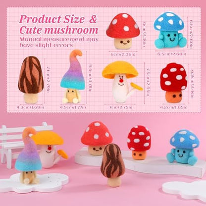 UOOU Needle Felting Kit, Mushroom Wool Felting Kit with Felted Supplies - Image 5