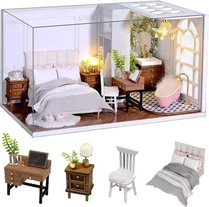 CUTEROOM DIY Doll Room Miniature Furniture Wooden House Kit-Enjoyable Life by CUTEROOM