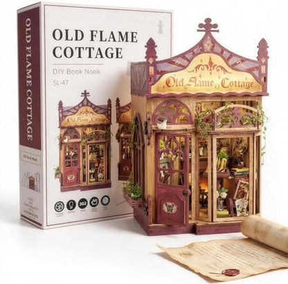 Dollhouse Miniature Jewelry Shop Kit - 1/18 Scale DIY Building Set with LED Light, No Cutting, Snap-Fit, Premium Gift Box, Crafts for Adults, Home Decor, Gift for Women & Men by Unknown