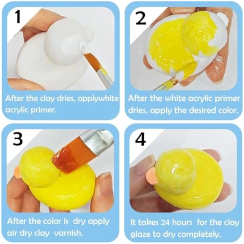500ml Air Dry Clay Glaze, Protect Clay Surfaces,Delivers Gloss Glaze Effect - Image 6