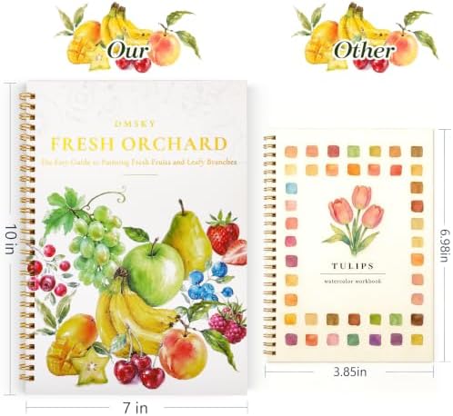 Watercolor Workbook for Beginners,18 Fresh Fruits Water Coloring Book,Relaxing & Easy to Paint Water Coloring Book with 24 Colors-Perfect for Gifting to Creativity & Joy for Adults - Image 7