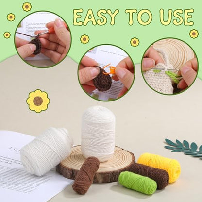 Pnytty Crochet Bag Kit, Crochet Kit for Beginners with Crocheting Tools - Image 4