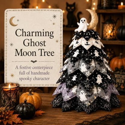 2026 New Christmas & Halloween DIY Quilted Fabric Tree Kit, 3D Layered Sewing Craft Set for Beginners, Christmas Tree Quilt Kit, Handmade Tabletop Holiday Decor, Gift for Craft Lover - Image 3