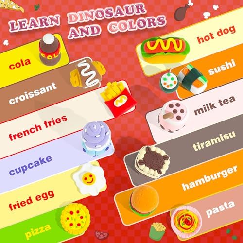 Aestd-ST Air Dry Clay Kit - Food Toy Theme, Modeling Clay for Kids - Image 5