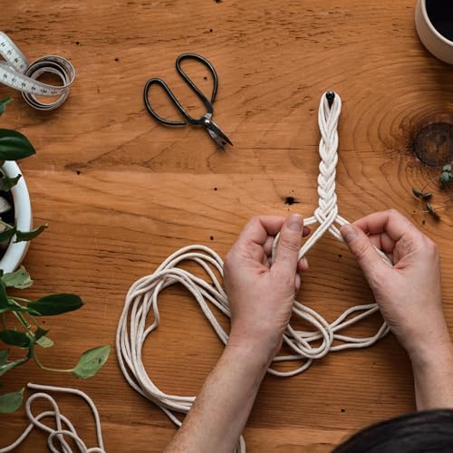 LEISURE ARTS Macrame Kit Plant Pouch, Macrame Kits for Adults Beginners, Plant Hanger Kit, Beginners Kit, DIY Kit Beginner - Image 4