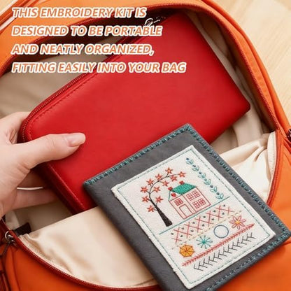 OYSMY Embroidery Stitch Book Kit,2026 New Embroidery Kit with 86 PCS Sewing Kit,Includes Illustrated Guide to 106 Universal Embroidery Stitches for Beginners and Craft Lovers(3 Set) - Image 5