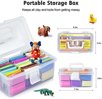 Aestd-ST Polymer Clay Kit 60 Colors, Oven Bake Modeling Clay for Kids - Image 3