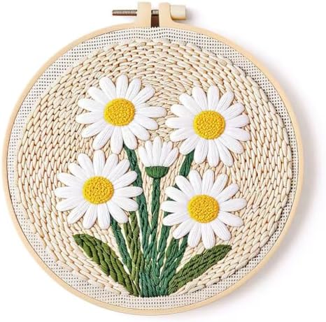 LACHLAND Punch Needle Kit Beginners Daisy Stitching Kit for Adults&Teens by LACHLAND