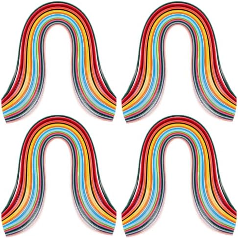 Giloaou 1440pcs 36 Colors Quilling Strips Set, 3mm Width 21.3in Length Strips Paper, Japanese TANT Paper Quilling Kit for Adults DIY Craft by Unknown