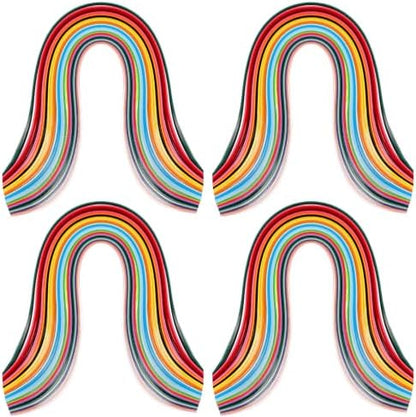 Giloaou 1440pcs 36 Colors Quilling Strips Set, 3mm Width 21.3in Length Strips Paper, Japanese TANT Paper Quilling Kit for Adults DIY Craft by Unknown