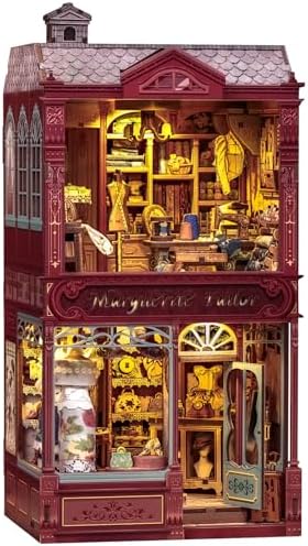 CUTEBEE Book Nook Kit 3D Wooden Puzzle DIY Miniature House for Adults by CUTEBEE