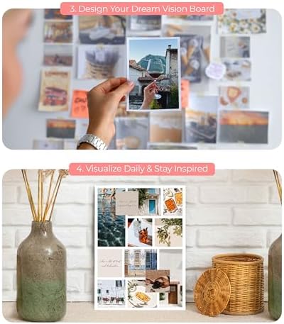 Vision Board Book Magazines with 1000+ Images – Scrapbook Supplies, Crafts for Adults, Clip Board, Junk Journal Supplies, Journaling Supplies, Board Books, Scrapbooking Supplies, Art Kit (Pack of 3) - Image 5