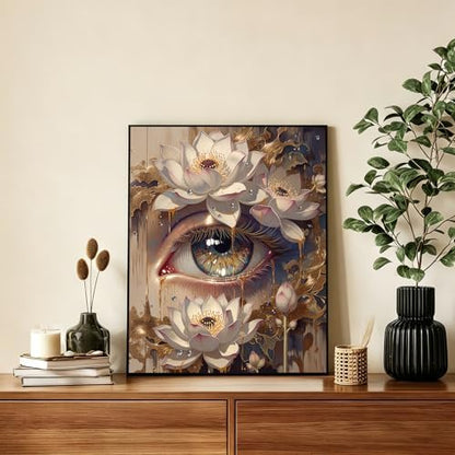 AUKELHJ Paint by Numbers Kit for Adults Beginner, Eye, 16X20 Inch - Image 2
