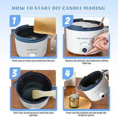 3lbs Soy Wax Melt Making Kit with Electric Wax Melting Pot - Image 4