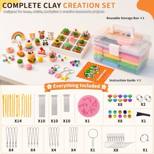 118 Pcs Polymer Clay Kit 36 Colors Oven Bake Clay 40g Large Block,Non-Toxic - Image 3
