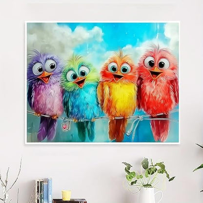 NDNXYXGS Paint by Numbers Kits for Adults,Animals DIY Painting Kit on Canvas,Bird Color by Numbers,Large Adult Paint by Number for Wall Decor and Gifts (Bird) - Image 2
