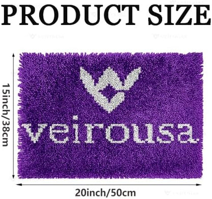 Butterfly Latch Hook Rug Kits for Adults Beginners, Pre-Printed 20" x 15" - Image 4