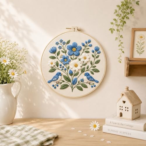 DIYDeligths Embroidery Kit for Beginners Adults Hand Needlepoint Craft - Image 7