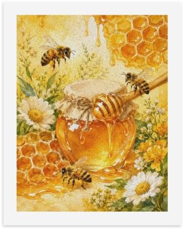 Bozfoxa Paint by Numbers Kit for Adults Beginner Honey Bee Garden by Unknown