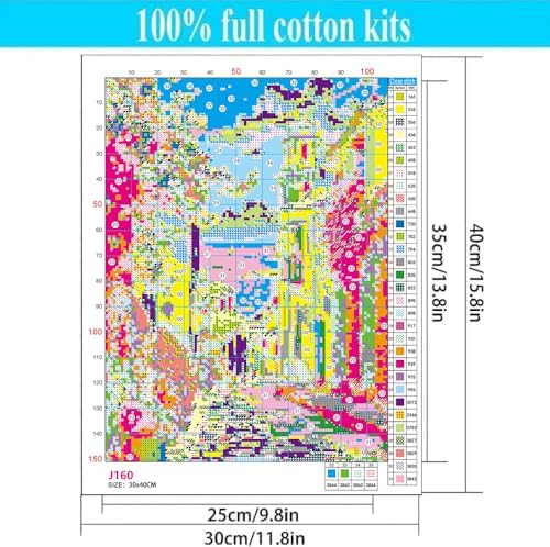 WUSARPLY Landscape Stamped Cross Stitch Kits for Beginners Adults - Image 6