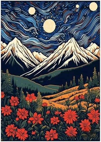 DOTSOPS Landscape Diamond Art Painting Kits DIY Paint by Diamonds by DOTSOPS
