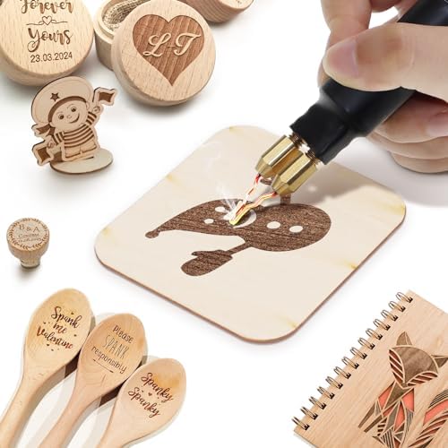 Tekchic 60W Wood Burning Kit, Pyrography Tool with 20 Wire Tips - Image 4