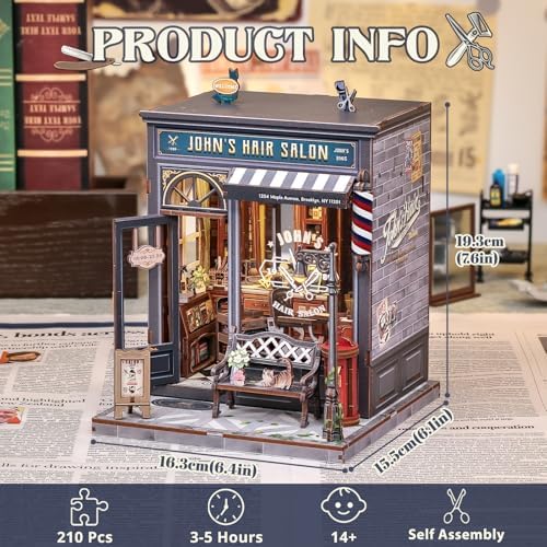 Cutefun Book Nook Kit - DIY Miniature Dollhouse Kit for Adults and Teens - Image 3