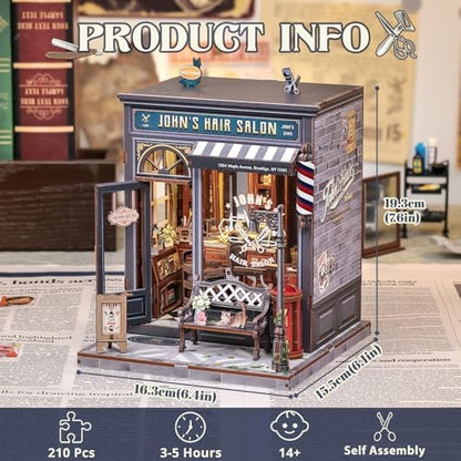 Cutefun Book Nook Kit - DIY Miniature Dollhouse Kit for Adults and Teens - Image 3