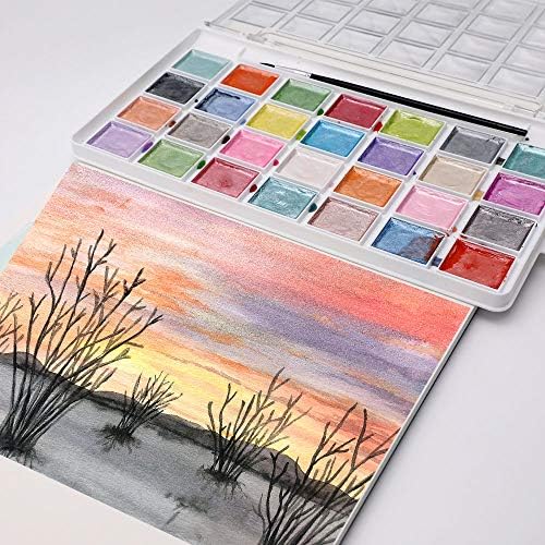 Artecho 28 Metallic Watercolor Paint Set - Image 5