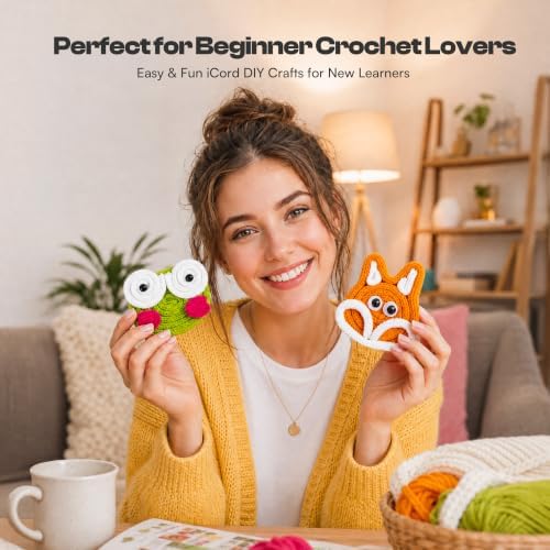 4 Pcs iCord Animals Knitting Kit, Complete Yarn & Aluminum Craft Wire Set - Image 4