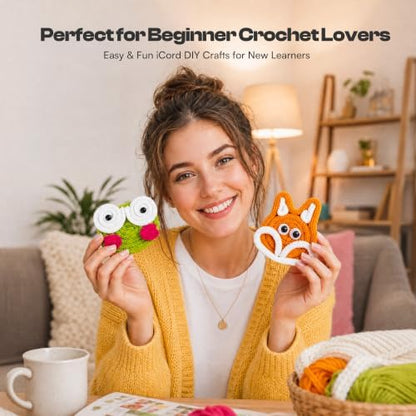 4 Pcs iCord Animals Knitting Kit, Complete Yarn & Aluminum Craft Wire Set - Image 4